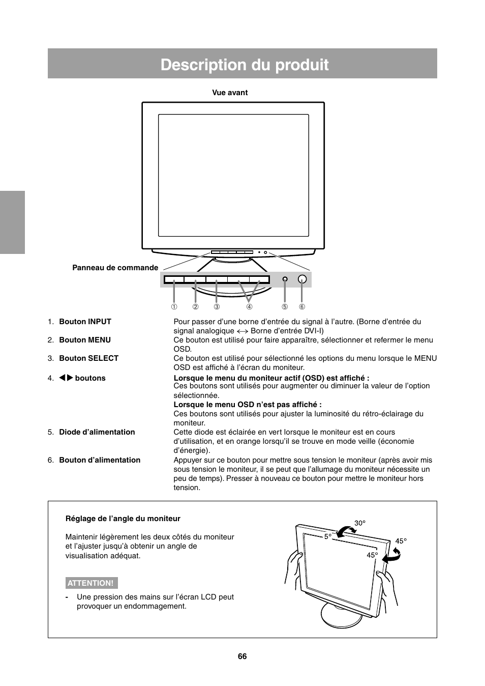 Description du produit | Sharp LL-T1811W User Manual | Page 66 / 144