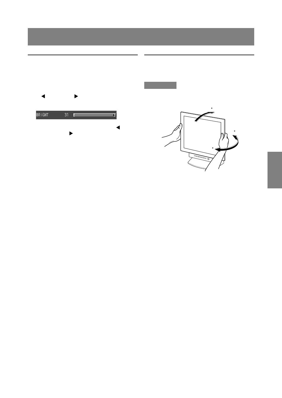 Italiano, Regolazione della retroilluminazione, Regolazione dell'angolo del monitor | Sharp LL-T1610W User Manual | Page 109 / 143