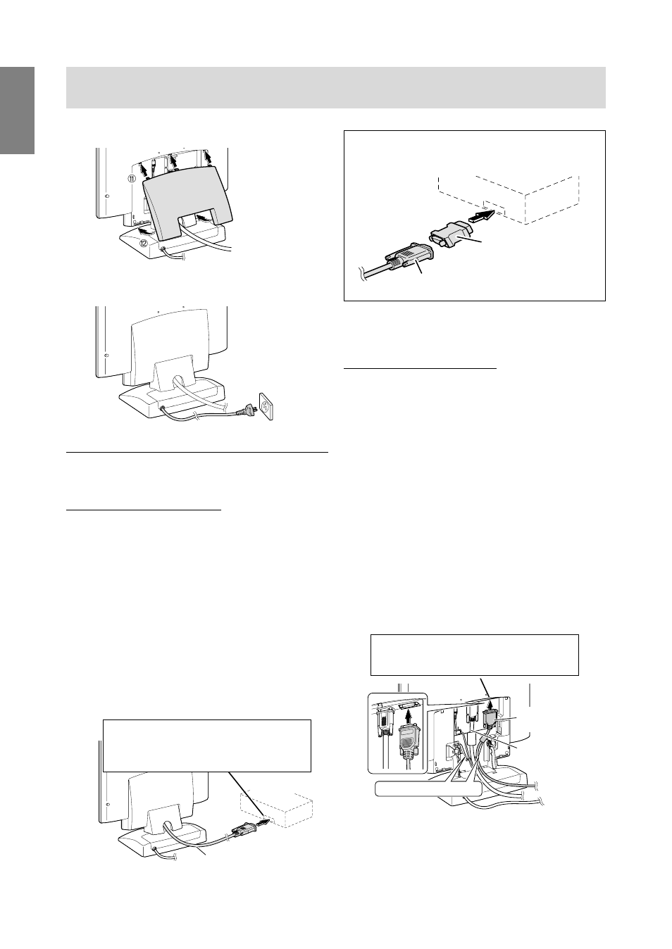 Connecting the monitor to a computer (pc etc.) | Sharp LL-T1610W User Manual | Page 12 / 143