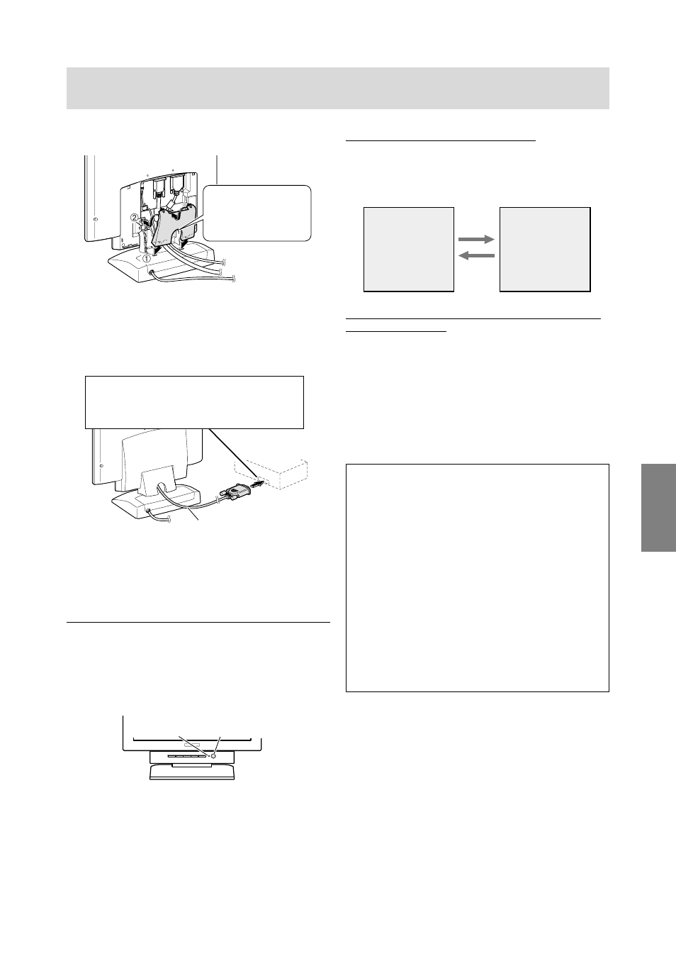 Conexión del monitor y encendido/apagado del mismo, Español, Encendido | Sharp LL-T1610W User Manual | Page 125 / 143