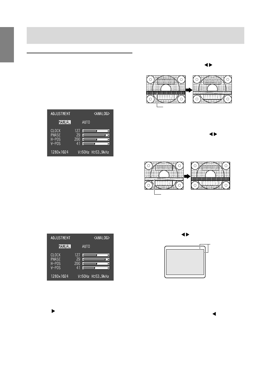 Manual screen adjustment | Sharp LL-T1610W User Manual | Page 20 / 143