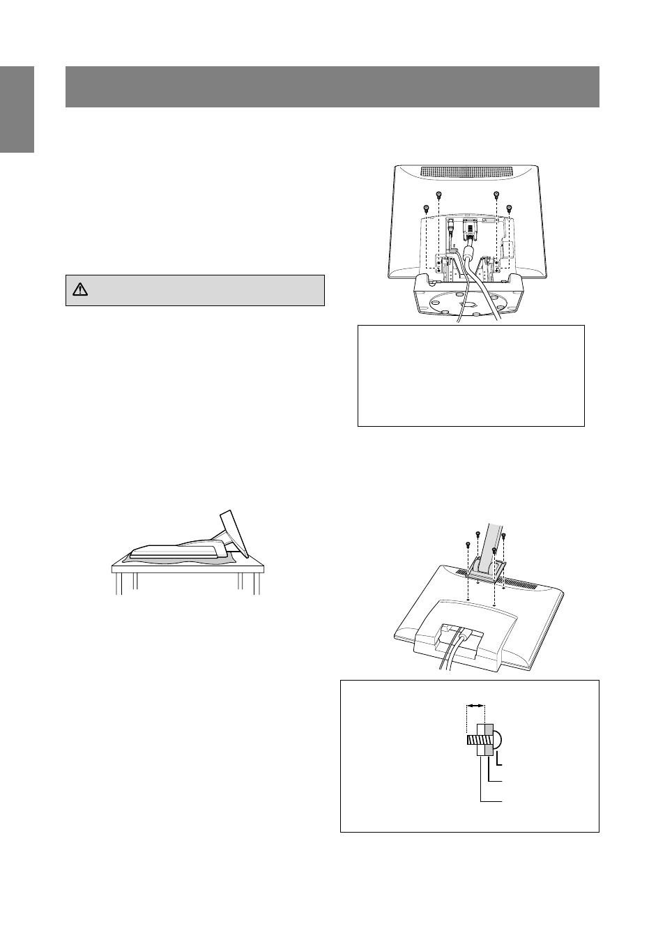 Instructions for installing a vesa compliant arm | Sharp LL-T1610W User Manual | Page 30 / 143