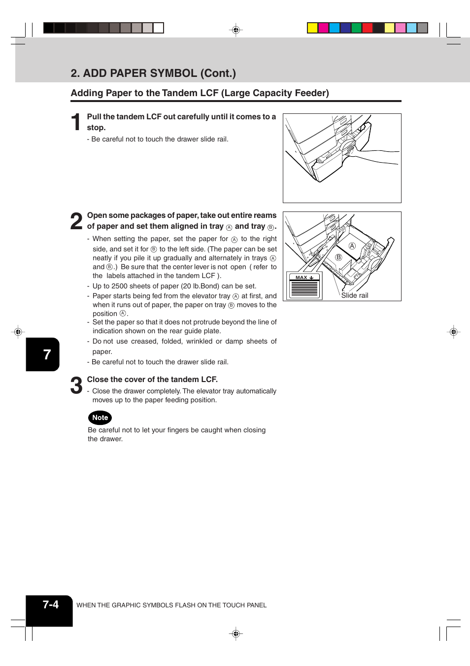 Add paper symbol (cont.) | Sharp AR-651 User Manual | Page 138 / 178