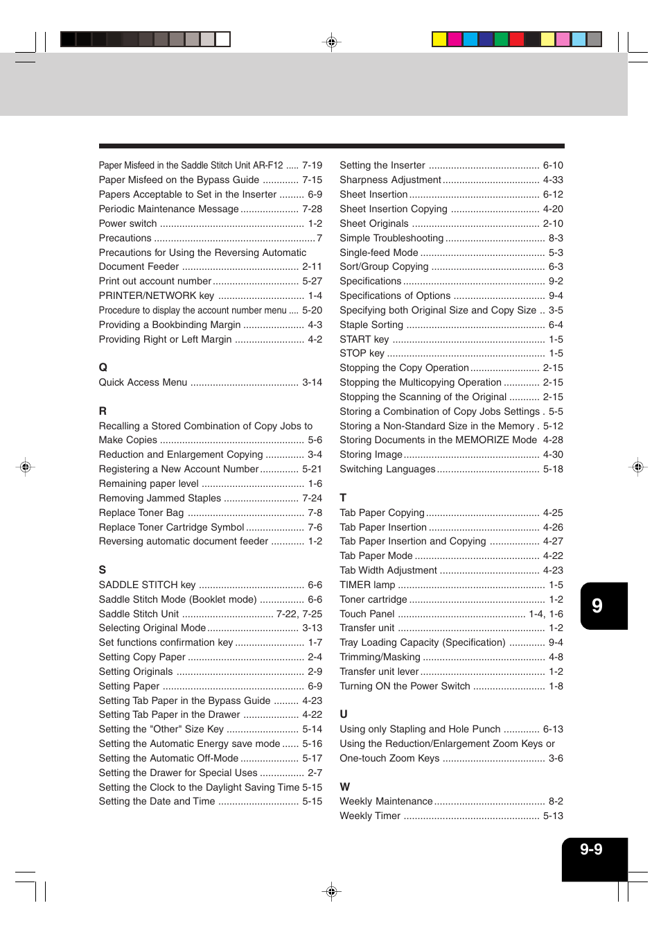 Sharp AR-651 User Manual | Page 175 / 178