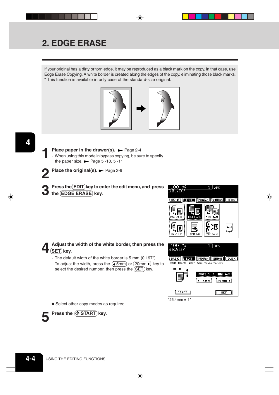 Edge erase | Sharp AR-651 User Manual | Page 60 / 178