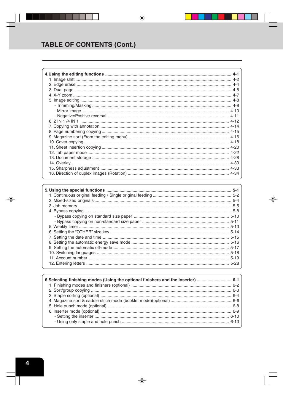 Sharp AR-651 User Manual | Page 8 / 178