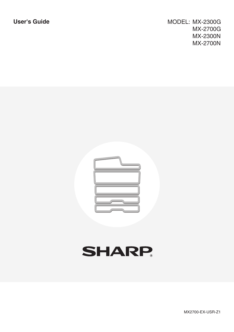 Sharp MX-2700N User Manual | Page 67 / 67