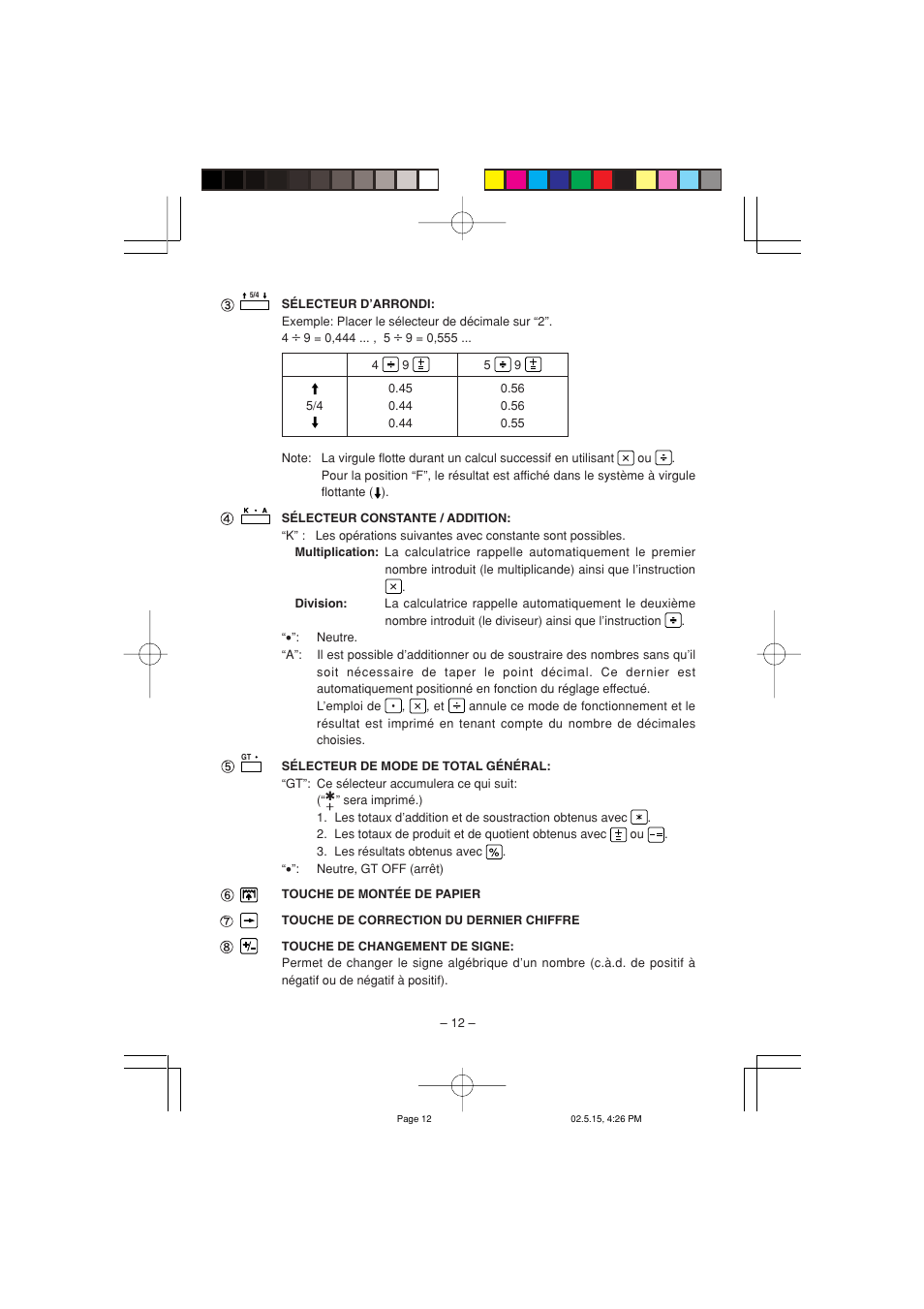 Sharp CS-4194H User Manual | Page 14 / 44