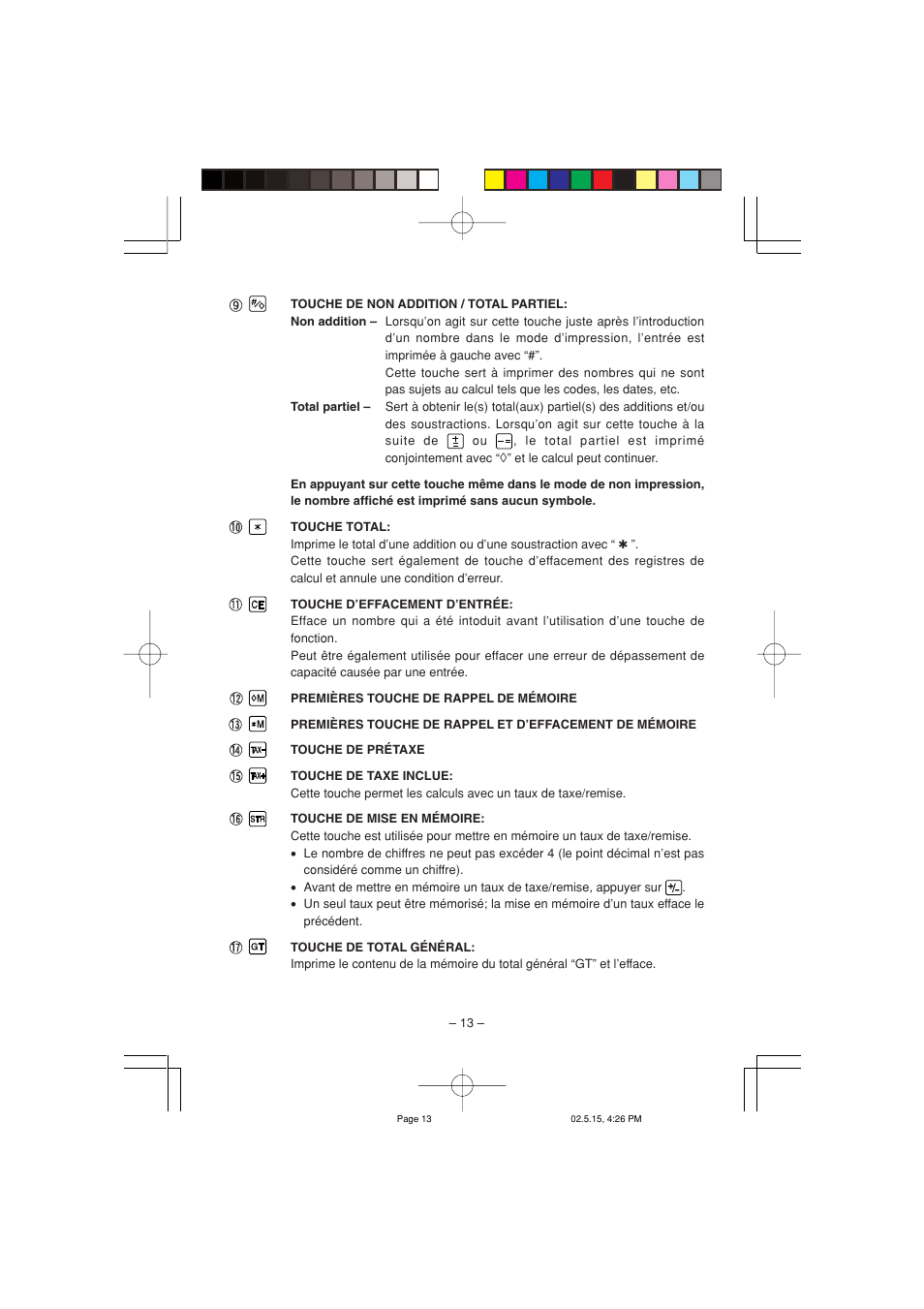 Sharp CS-4194H User Manual | Page 15 / 44