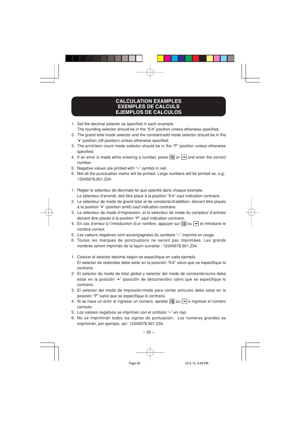 Sharp CS-4194H User Manual | Page 28 / 44