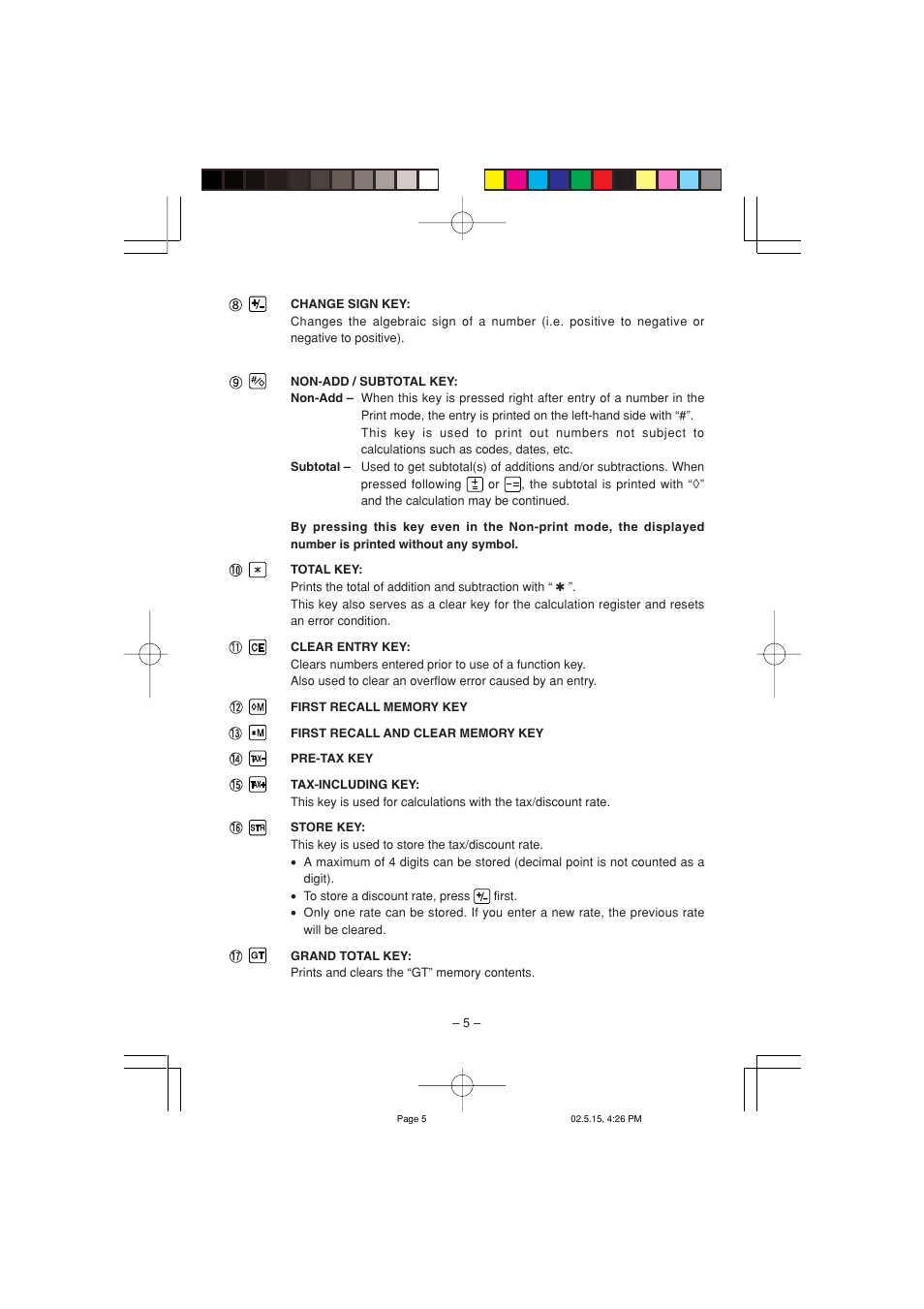 Sharp CS-4194H User Manual | Page 7 / 44