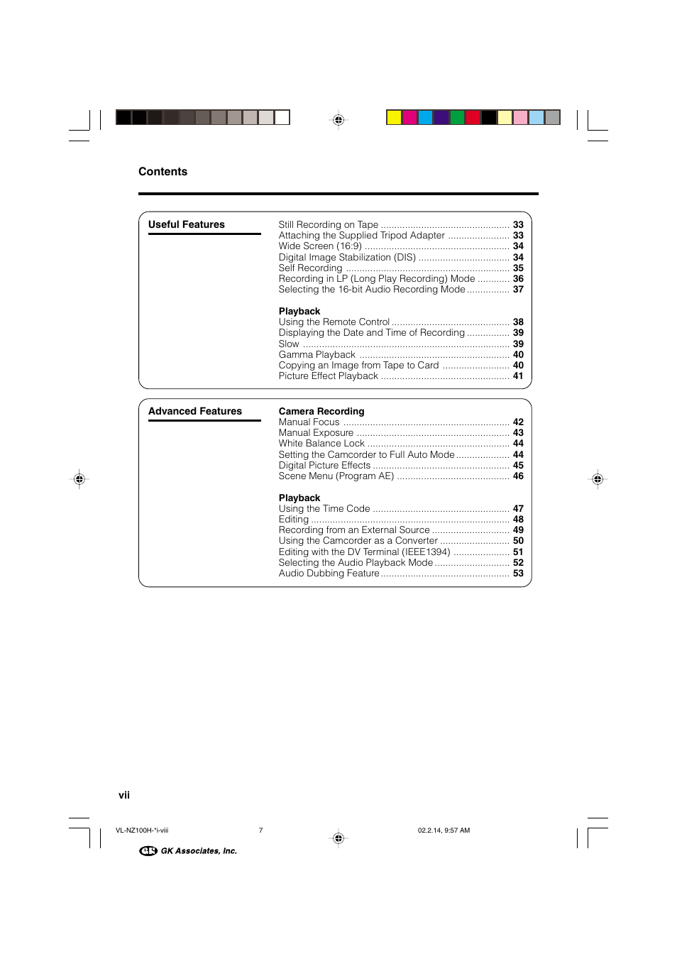 Sharp VL-NZ100S User Manual | Page 10 / 91