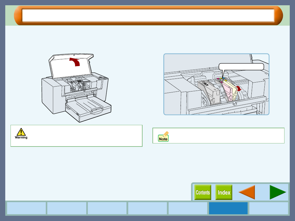 Changing ink tank, Changing ink tank (part 1) | Sharp AJ-2000 User Manual | Page 37 / 62