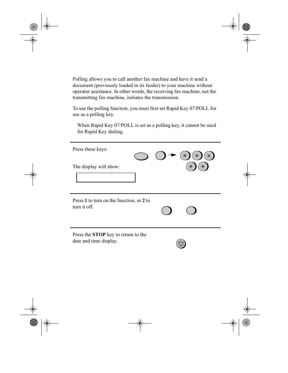 Polling (requesting a fax transmission) | Sharp UX-355L User Manual | Page 114 / 156