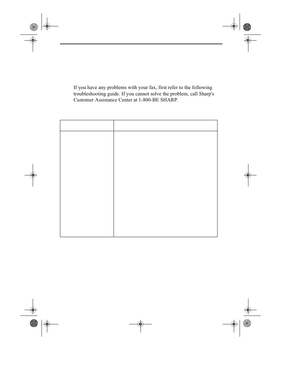 Troubleshooting, Problems and solutions | Sharp UX-355L User Manual | Page 132 / 156