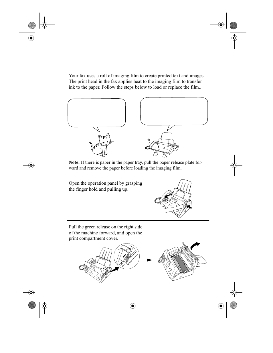 Loading the imaging film | Sharp UX-355L User Manual | Page 18 / 156