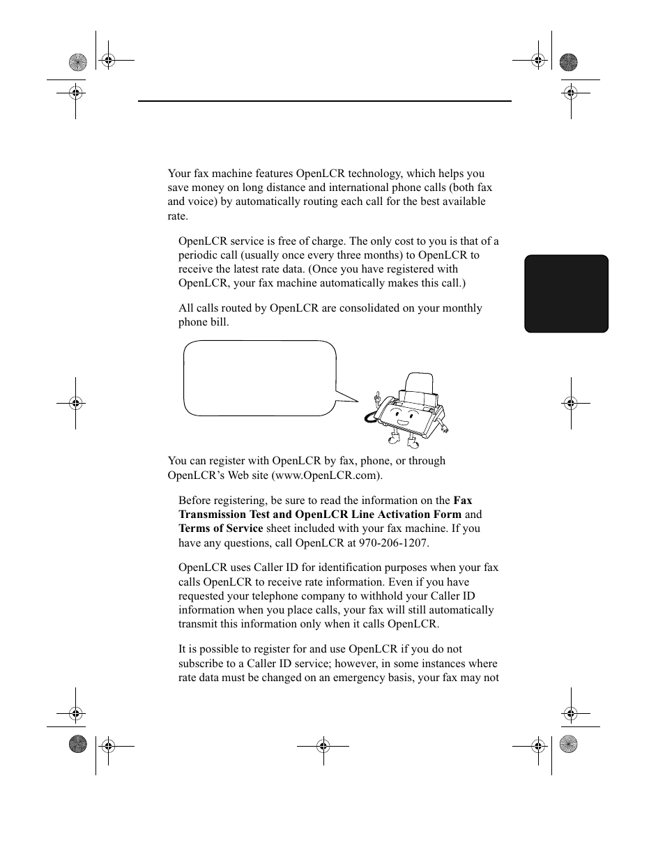 Setting up and using openlcr | Sharp UX-355L User Manual | Page 37 / 156