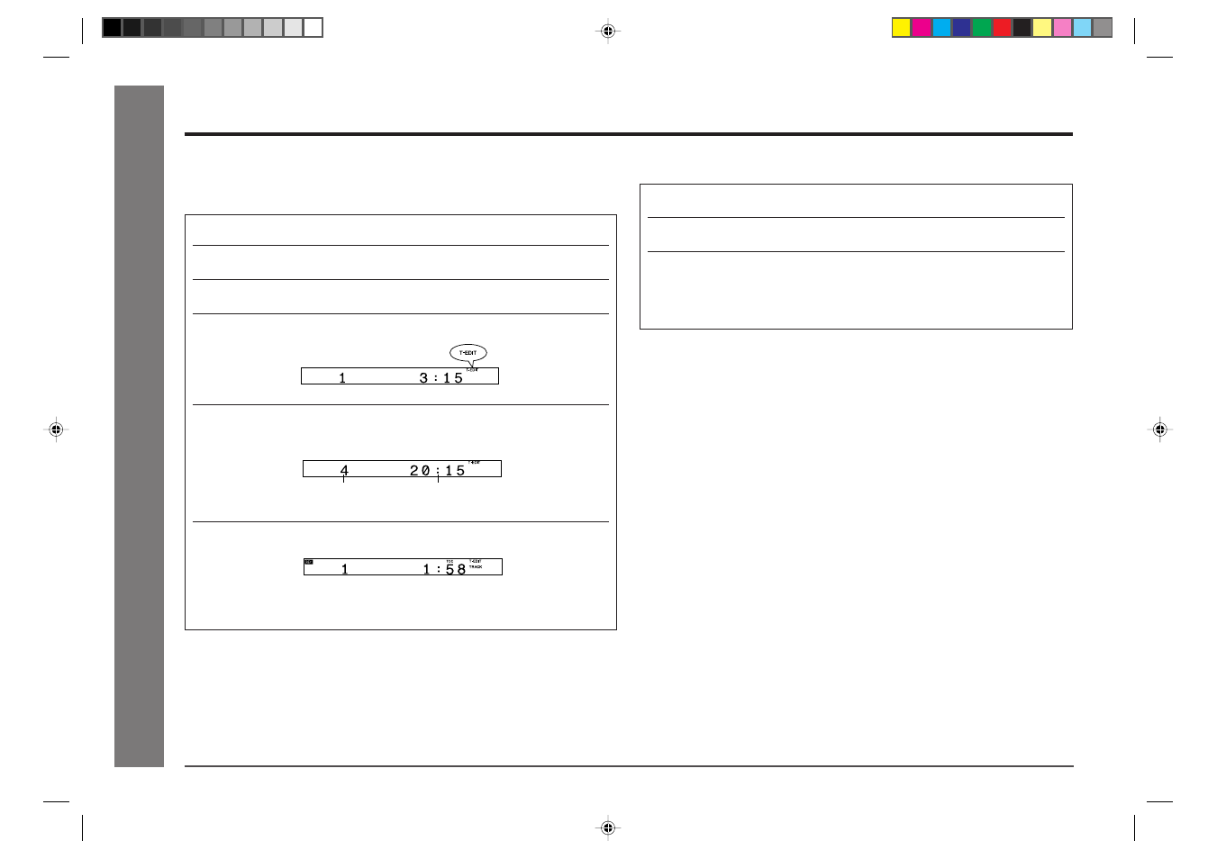 Md recording, Recording to a minidisc from a cd (continued), Programmed recording from a cd | Recording the first several tracks of a cd | Sharp MD-E9000H User Manual | Page 34 / 52