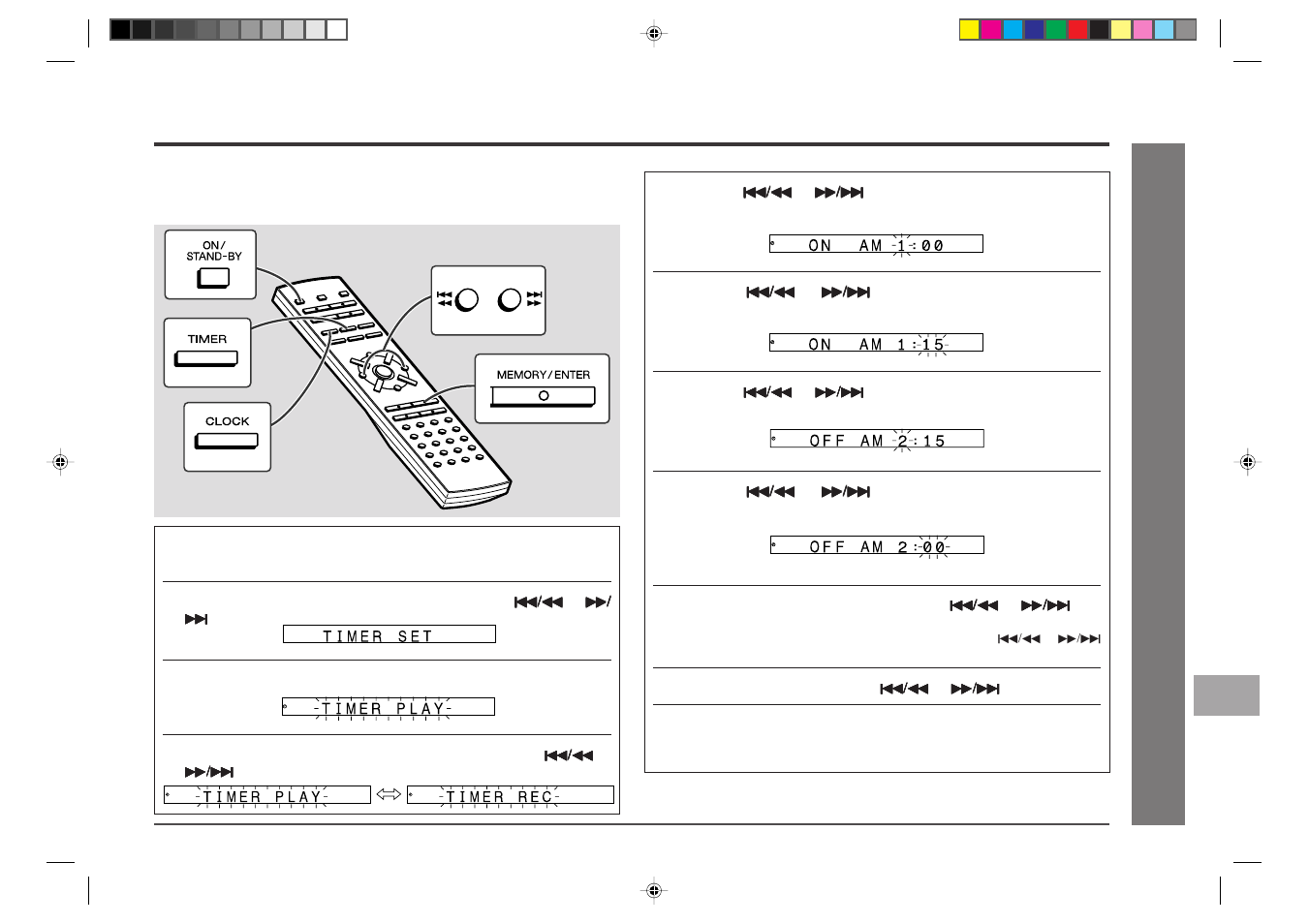 Advanced features, Timer and sleep operation, Timer playback/timer recording | Sharp MD-E9000H User Manual | Page 41 / 52