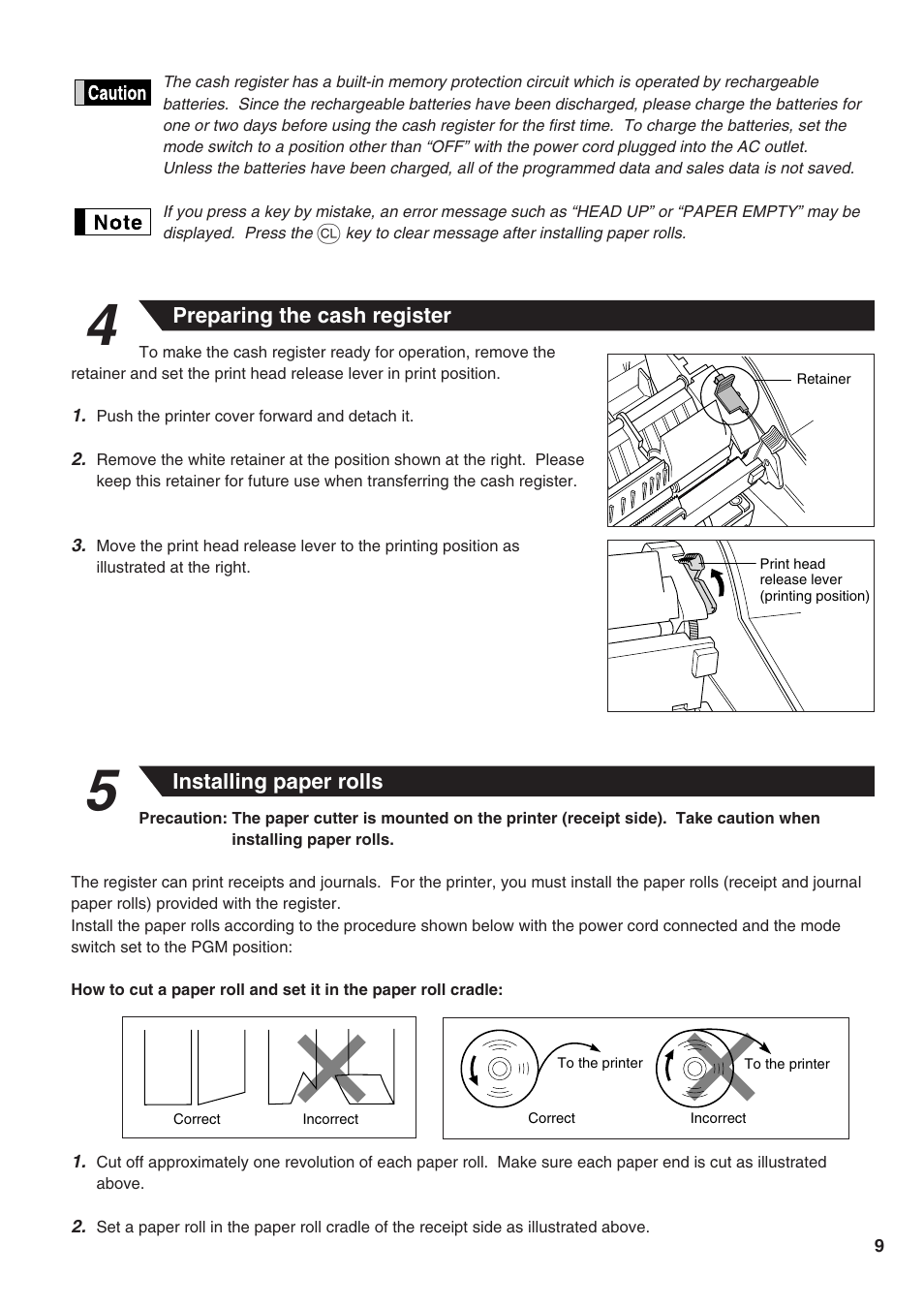 Sharp Electronic Cash Register XE-A402 User Manual | Page 11 / 124