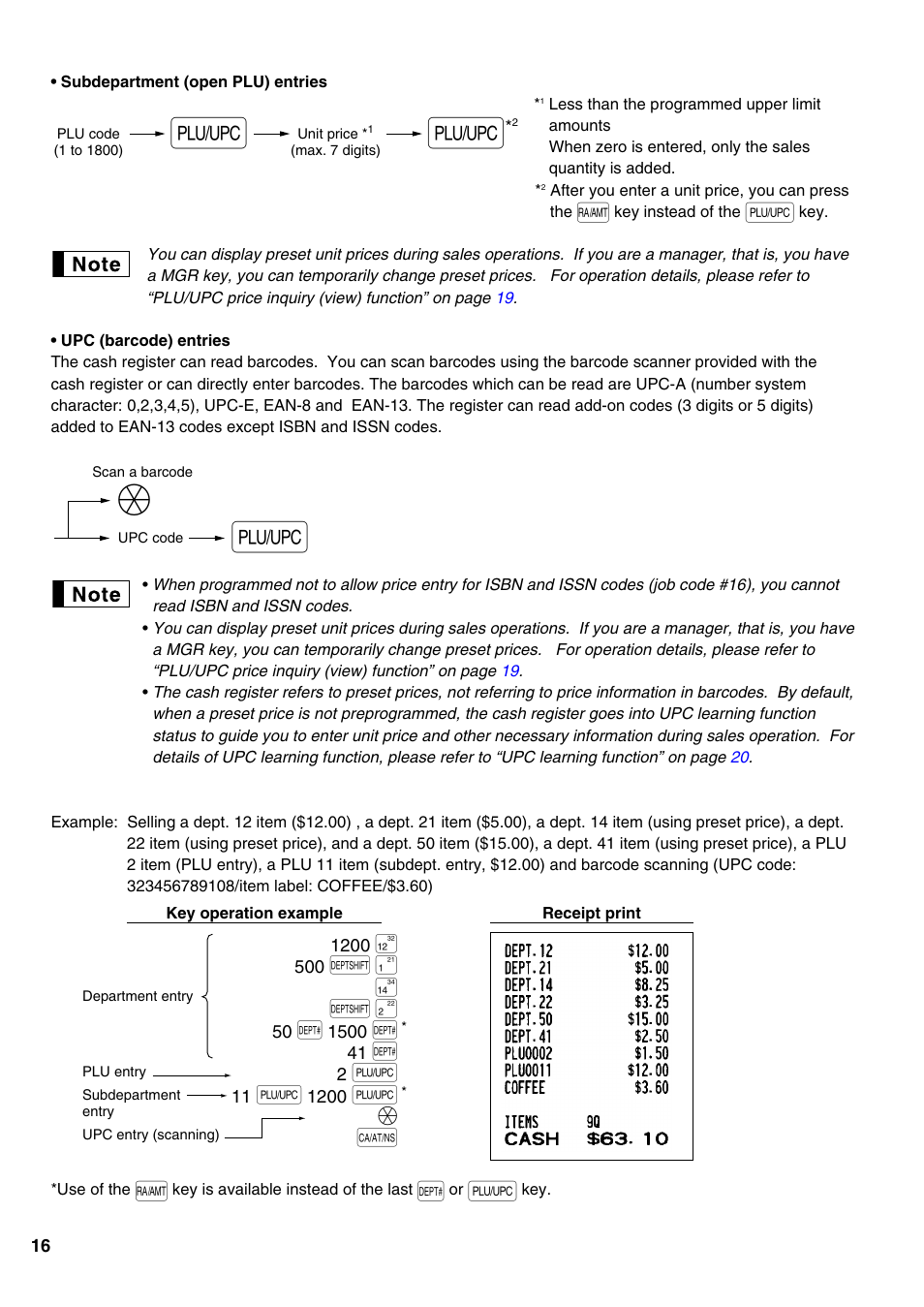 Oä a | Sharp Electronic Cash Register XE-A402 User Manual | Page 18 / 124