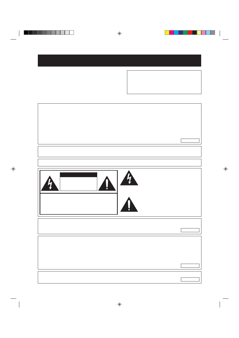 Operation manual, English model no.: xg-nv5xu serial no, Important | Information, Warning | Sharp XG-NV5XU User Manual | Page 2 / 54