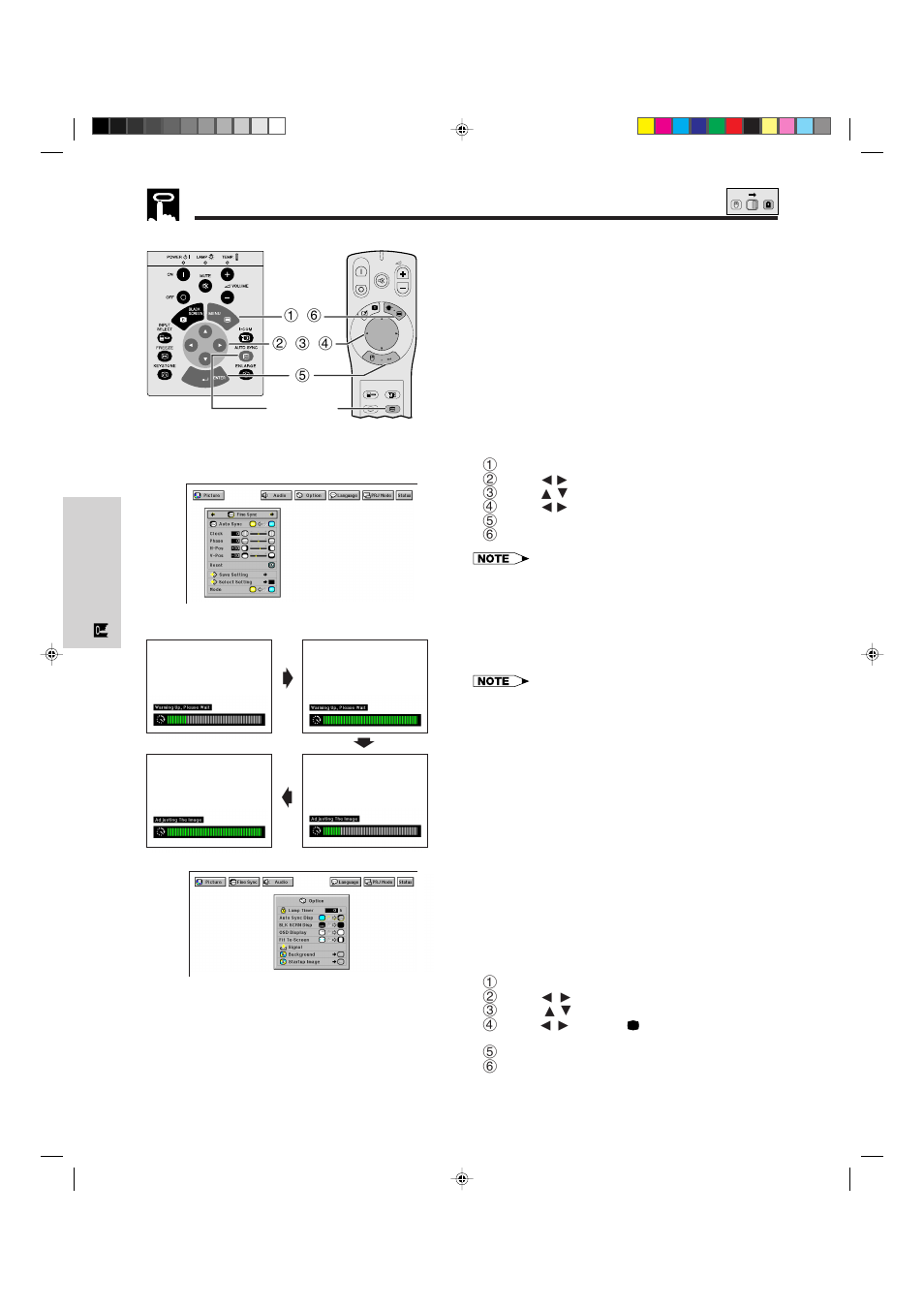 Gs f, Auto sync adjustment, Auto sync display function | Sharp XG-NV5XU User Manual | Page 28 / 54