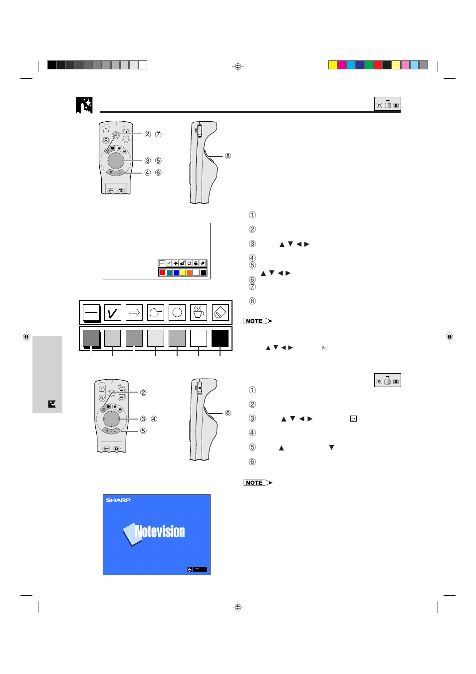 Using the presentation tools, Displaying the break time, On-screen display | Menu window | Sharp XG-NV5XU User Manual | Page 36 / 54