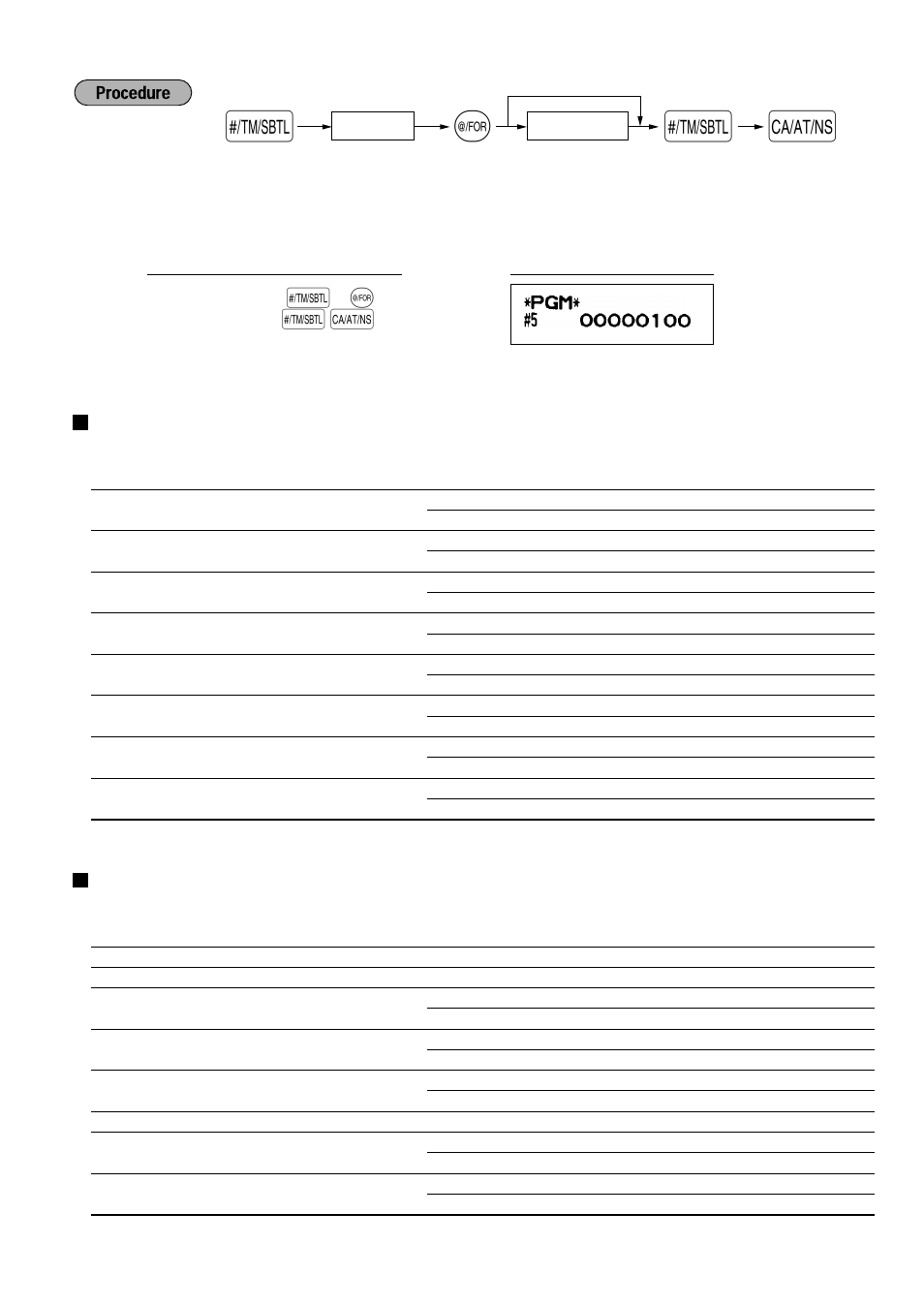 Function selection for miscellaneous keys, Print format | Sharp XE-A401 User Manual | Page 49 / 113