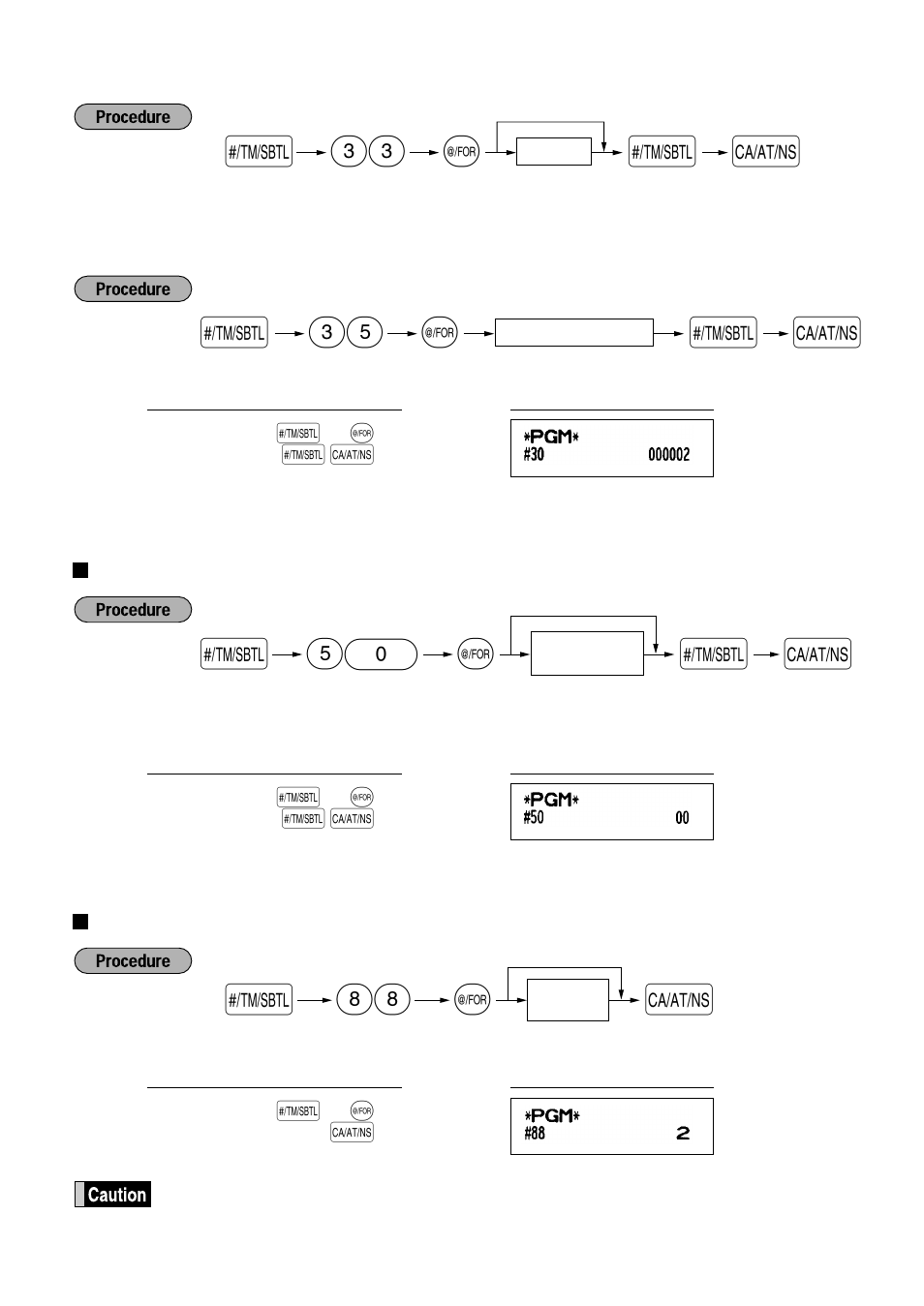 Thermal printer density, Language selection, Thermal printer density language selection | Language, Selection, As s 33 | Sharp XE-A401 User Manual | Page 55 / 113