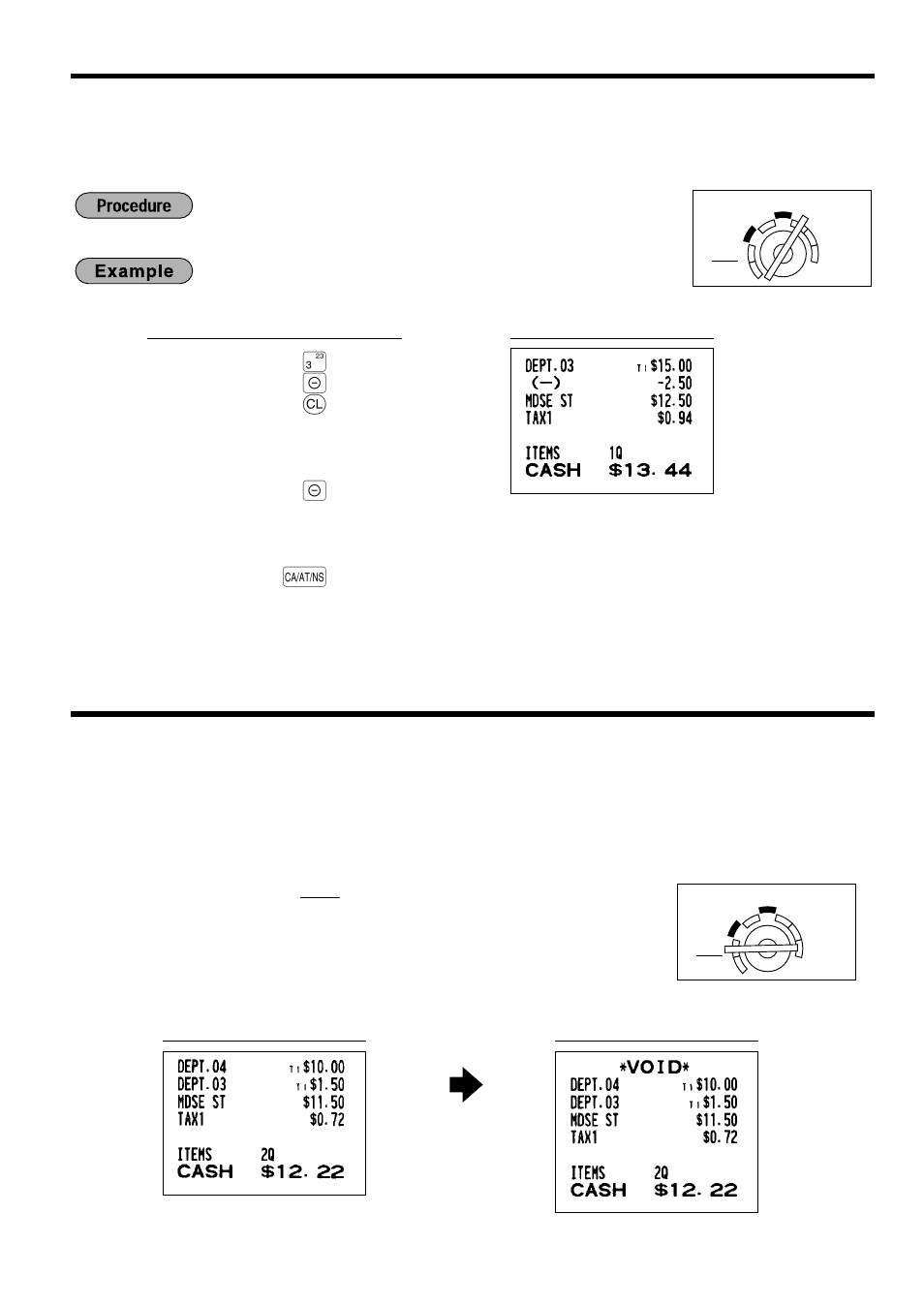Override entries | Sharp XE-A401 User Manual | Page 65 / 113