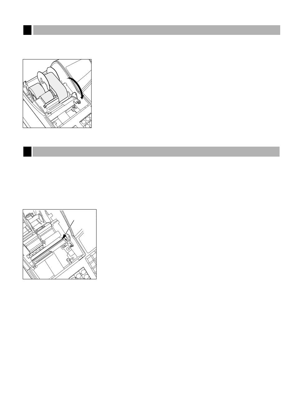 5 removing a paper jam, 6 cleaning the print head, 5 removing a paper jam 6 cleaning the print head | Sharp XE-A401 User Manual | Page 69 / 113