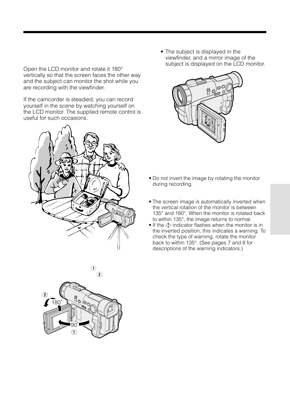 Letting the subject monitor the shot | Sharp VL-WD255U User Manual | Page 57 / 124