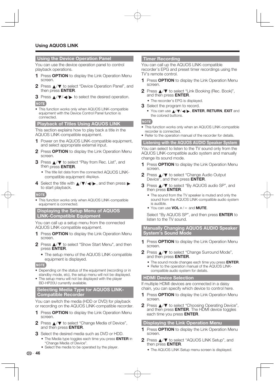 Sharp AQUOS 10P02-MX-NM User Manual | Page 48 / 72