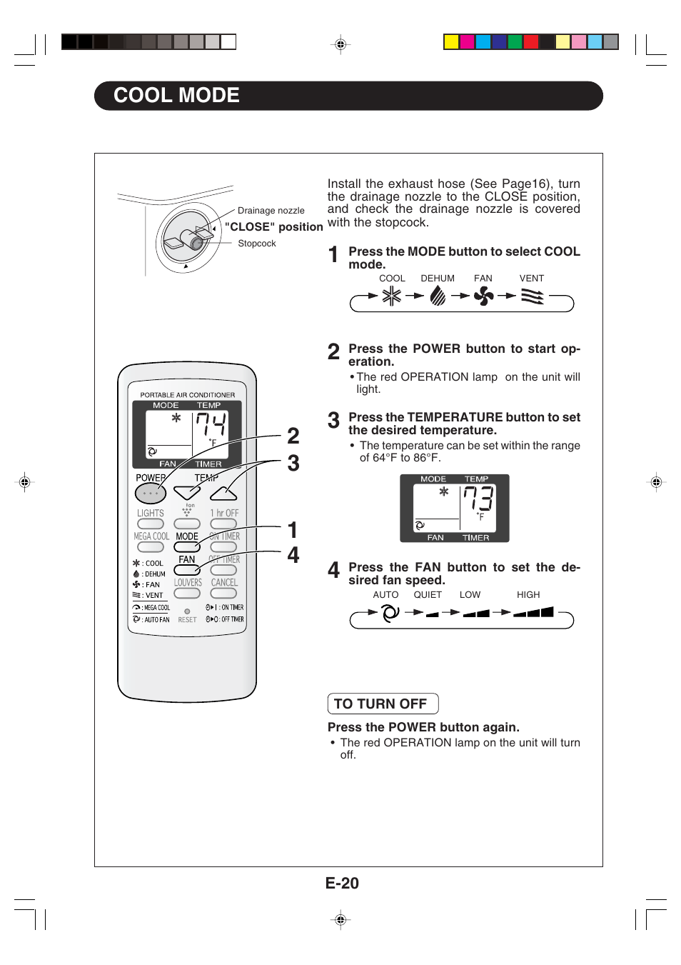 13 cool mode | Sharp CV -P09FX User Manual | Page 22 / 33