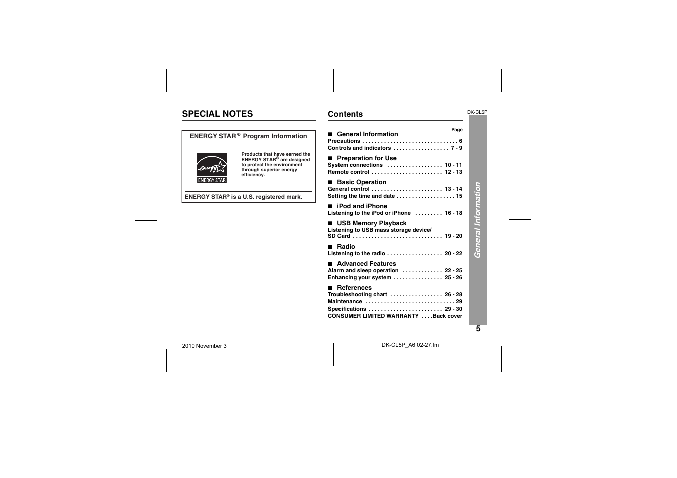 Sharp DK-CL5P User Manual | Page 5 / 32