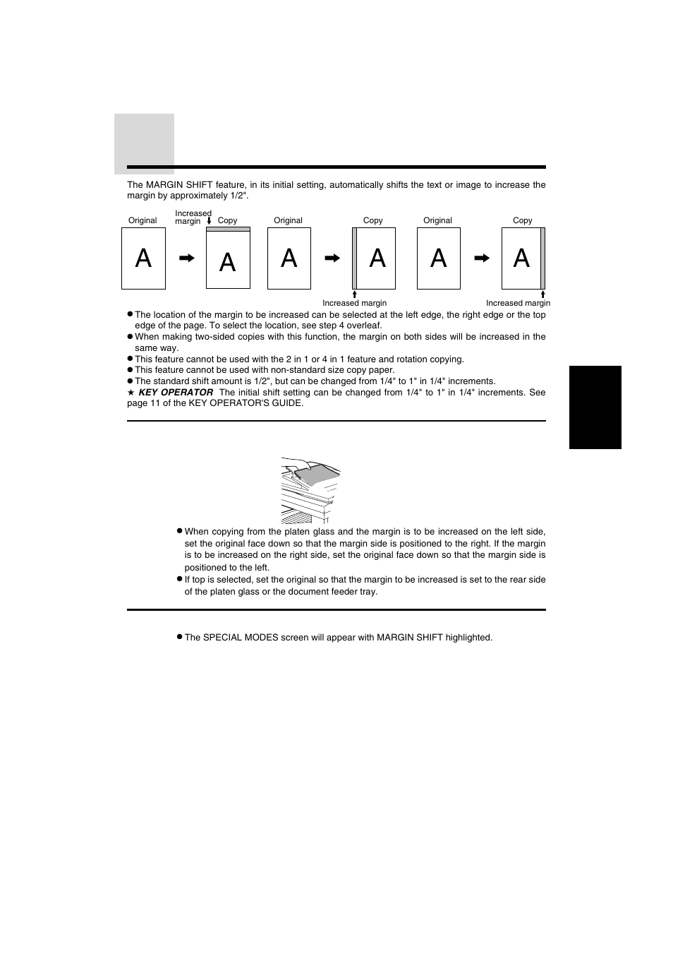 Margin shift | Sharp AR-275 User Manual | Page 47 / 130