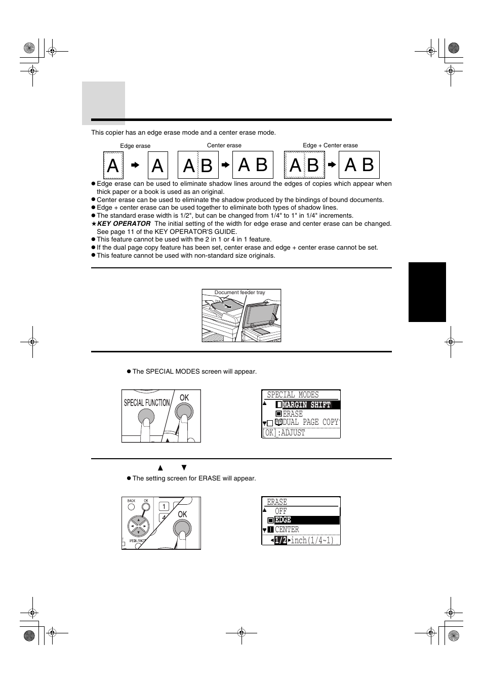 Erase | Sharp AR-275 User Manual | Page 49 / 130