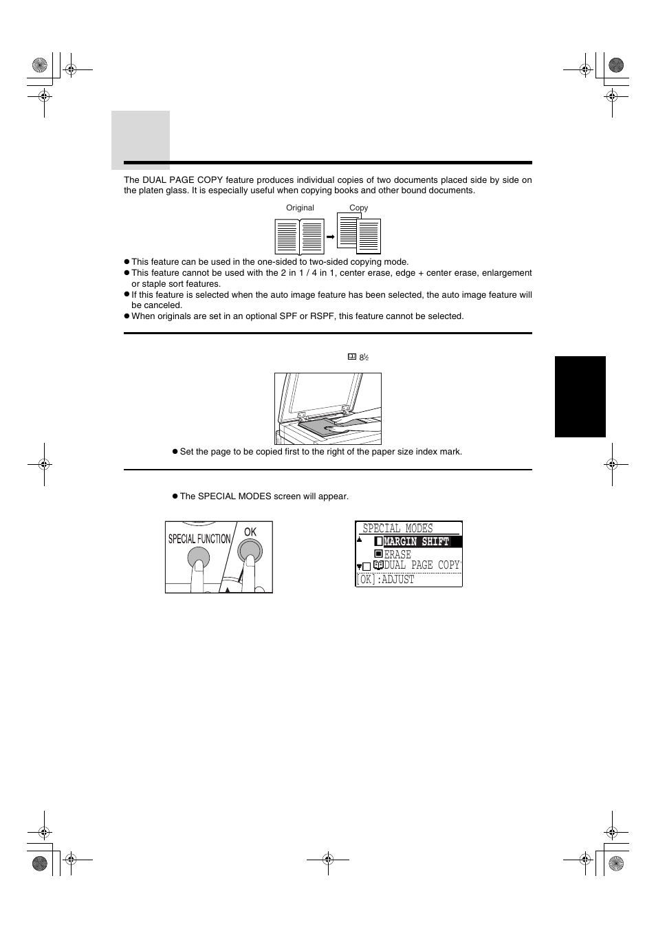 Dual page copy | Sharp AR-275 User Manual | Page 51 / 130