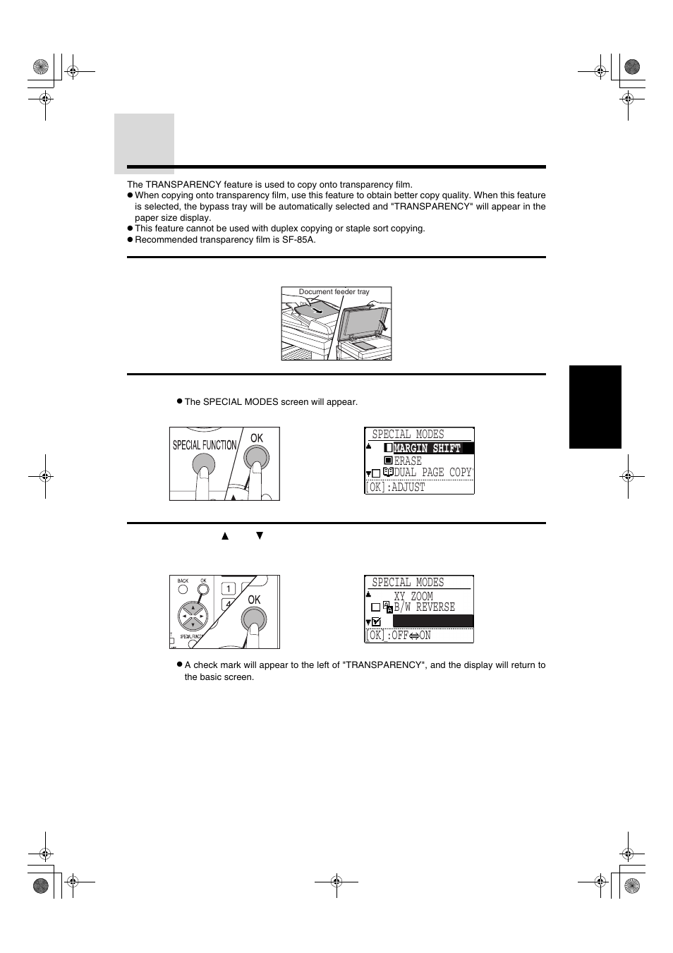 Transparency | Sharp AR-275 User Manual | Page 61 / 130