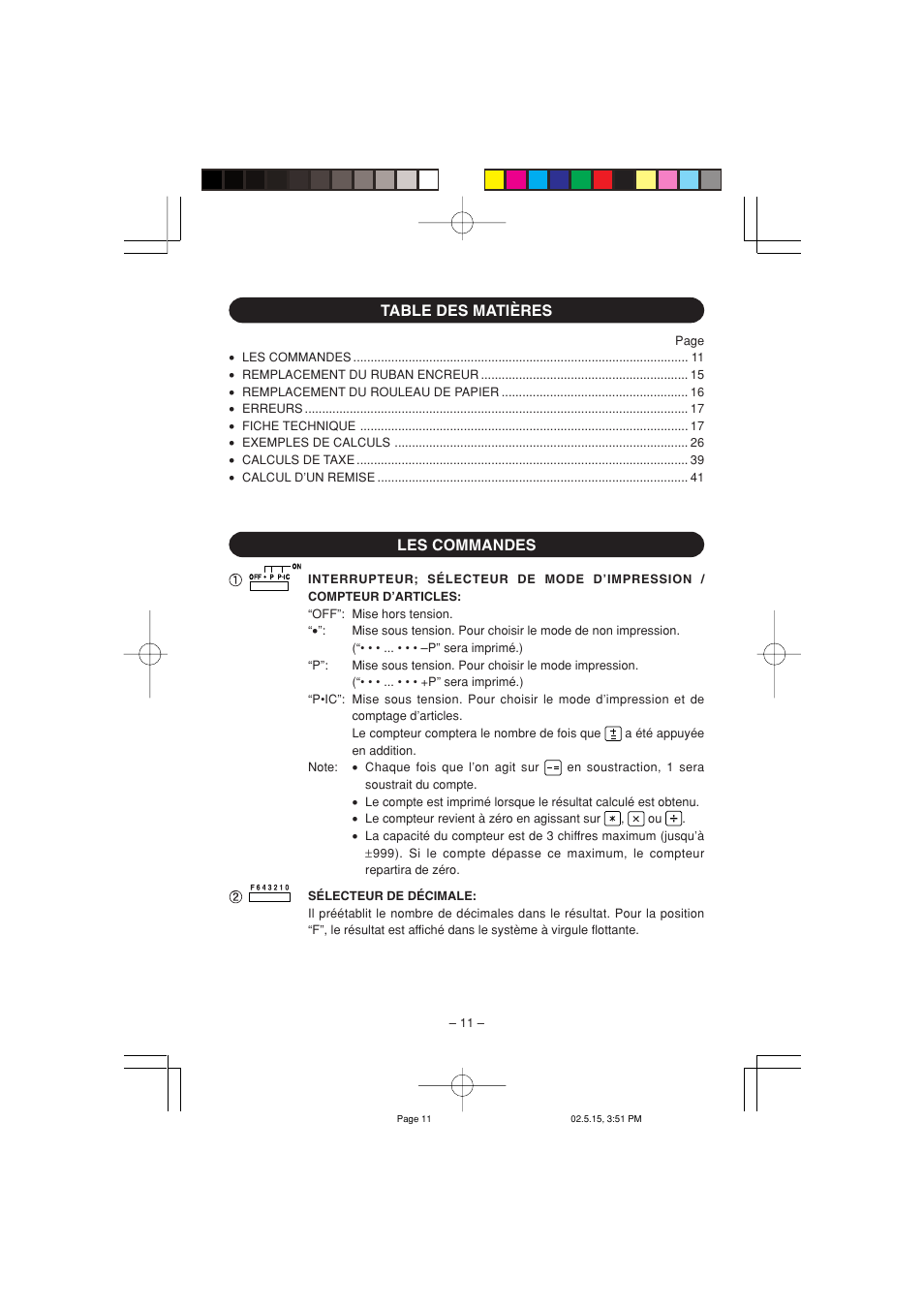 Sharp CS-2635H User Manual | Page 13 / 48