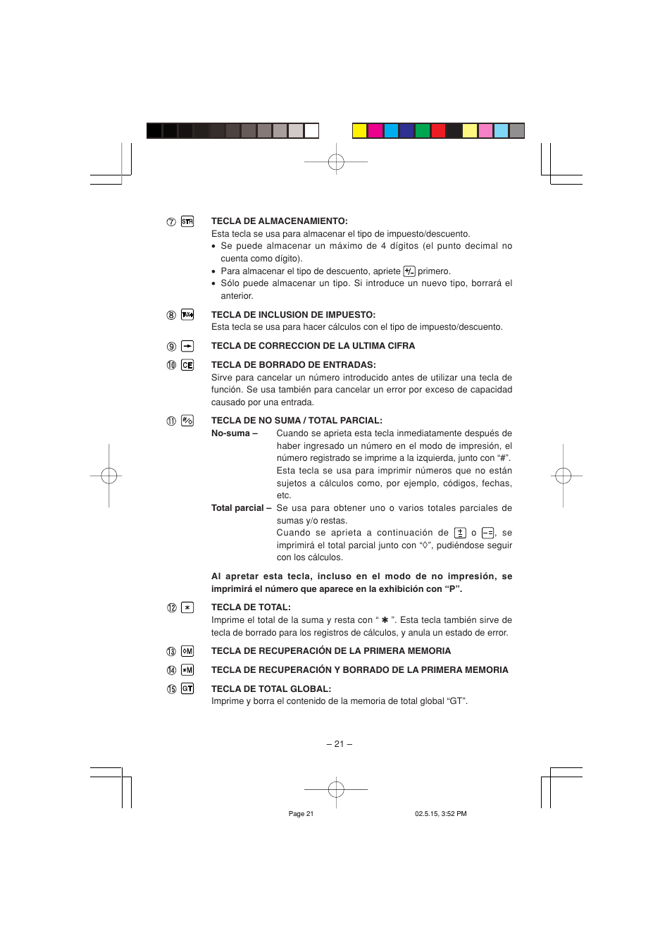 Sharp CS-2635H User Manual | Page 23 / 48