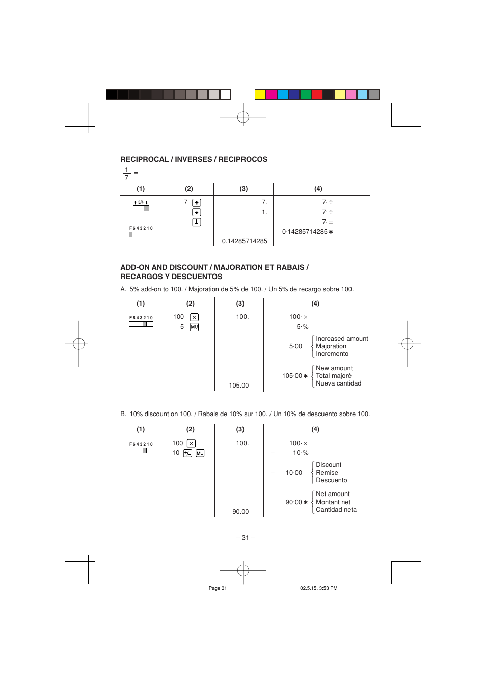 Sharp CS-2635H User Manual | Page 33 / 48