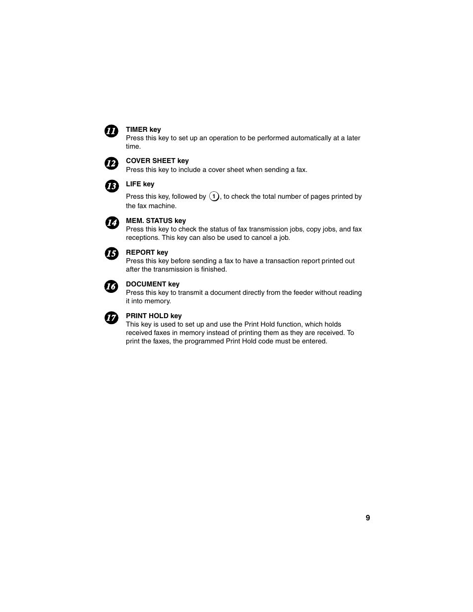 Sharp FO-4450 User Manual | Page 11 / 144