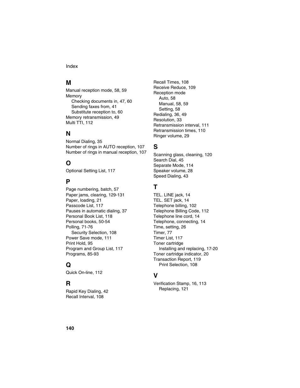 Sharp FO-4450 User Manual | Page 142 / 144