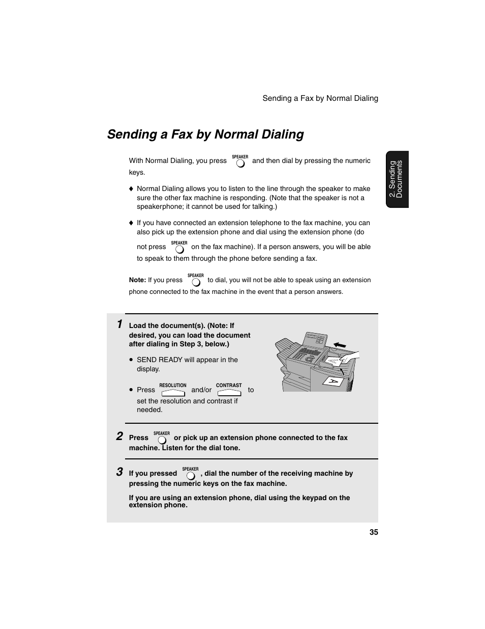 Sending a fax by normal dialing | Sharp FO-4450 User Manual | Page 37 / 144