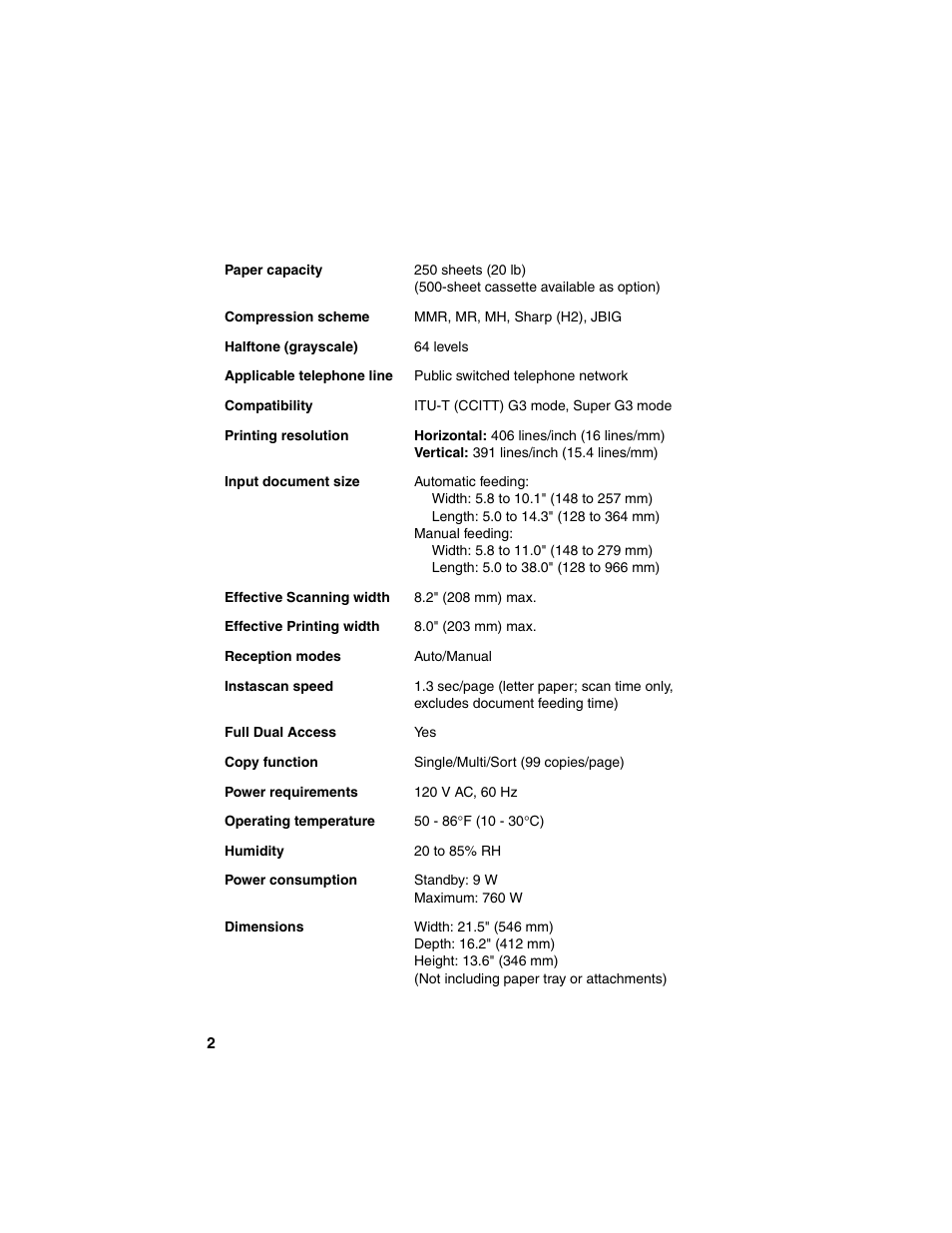 Sharp FO-4450 User Manual | Page 4 / 144