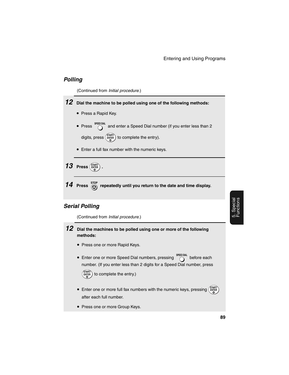 Serial polling, Polling | Sharp FO-4450 User Manual | Page 91 / 144