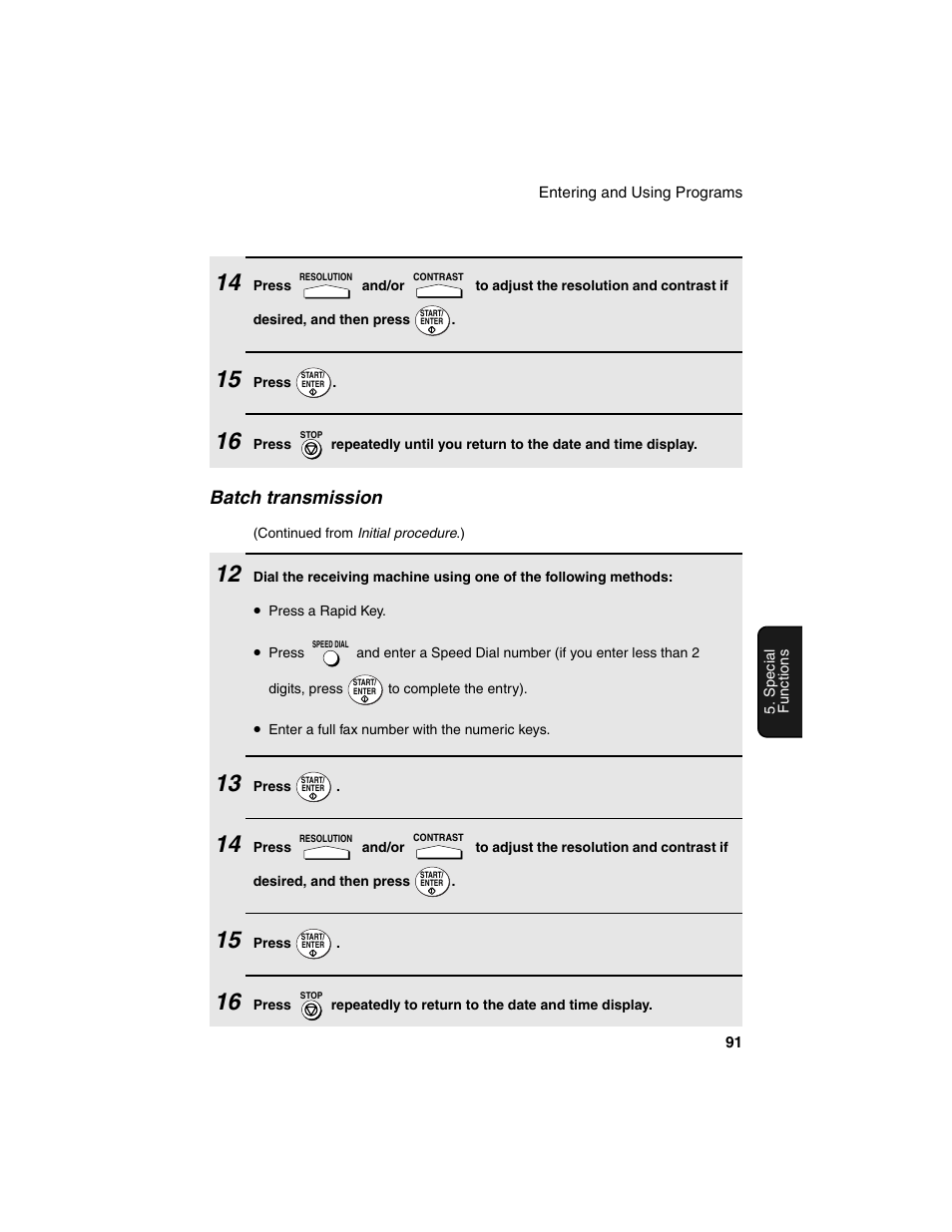 Batch transmission | Sharp FO-4450 User Manual | Page 93 / 144