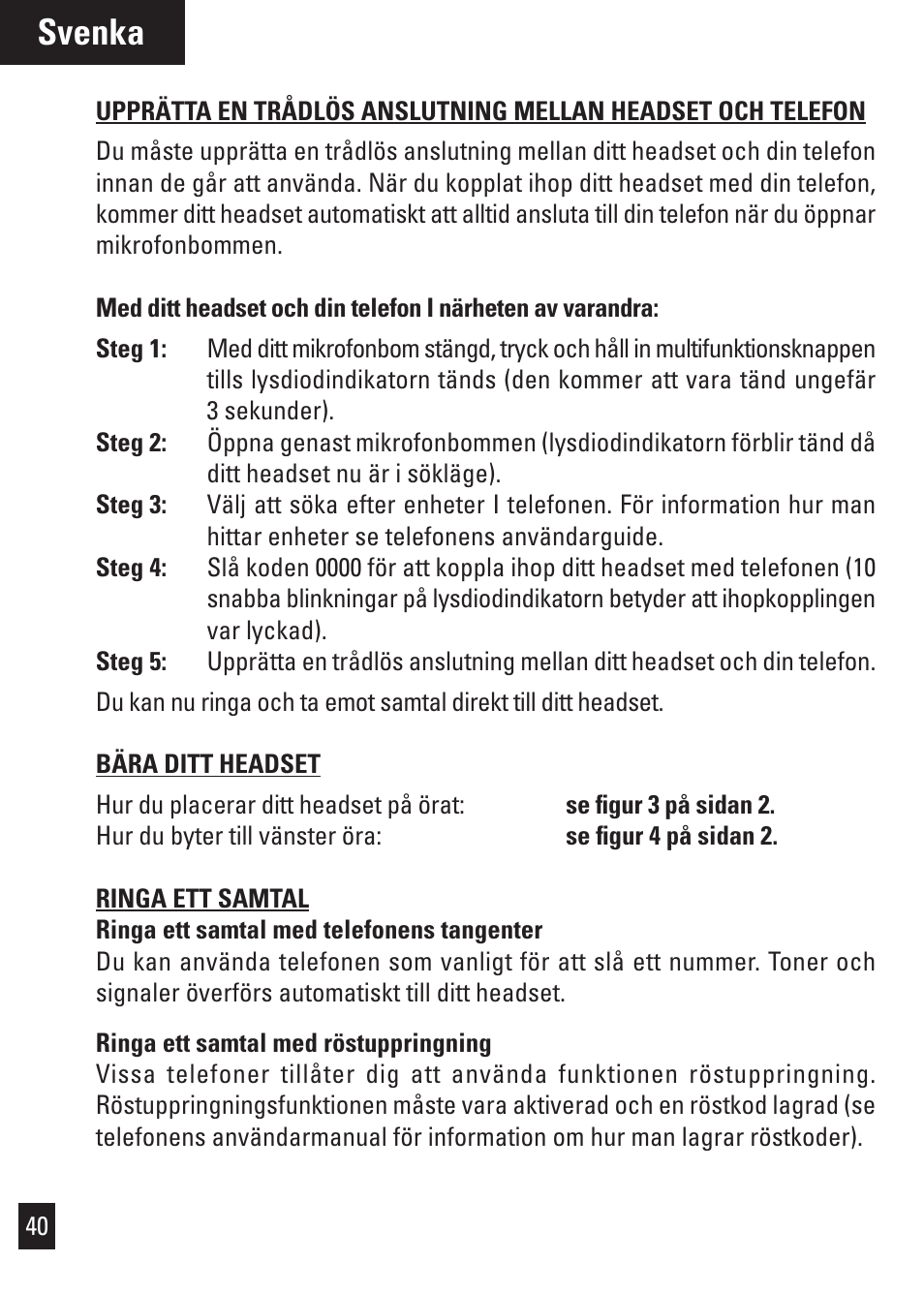 Svenka | Motorola Bluetooth User Manual | Page 43 / 84